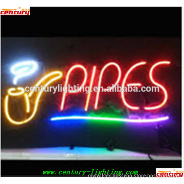 pipes neon sign
